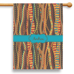 Tribal Ribbons 28" House Flag - Single Sided (Personalized)