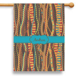 Tribal Ribbons 28" House Flag (Personalized)