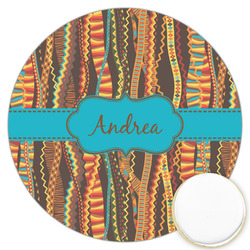 Tribal Ribbons Printed Cookie Topper - 3.25" (Personalized)