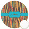 Tribal Ribbons Printed Cookie Topper - 3.25" (Personalized)