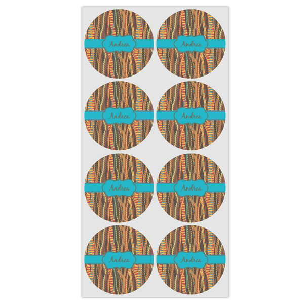 Tribal Ribbons Icing Circle - Medium - Set of 8