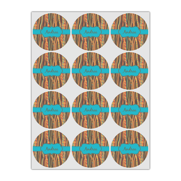 Tribal Ribbons Icing Circle - Small - Set of 12