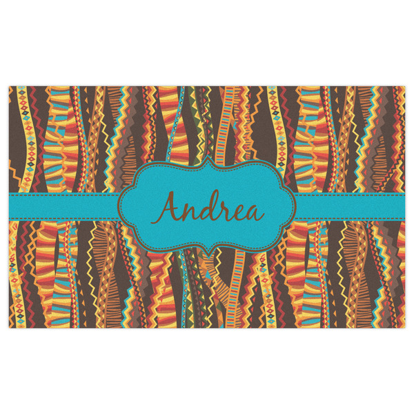 Tribal Ribbons Indoor / Outdoor Rug - 3'x5' - Front Flat