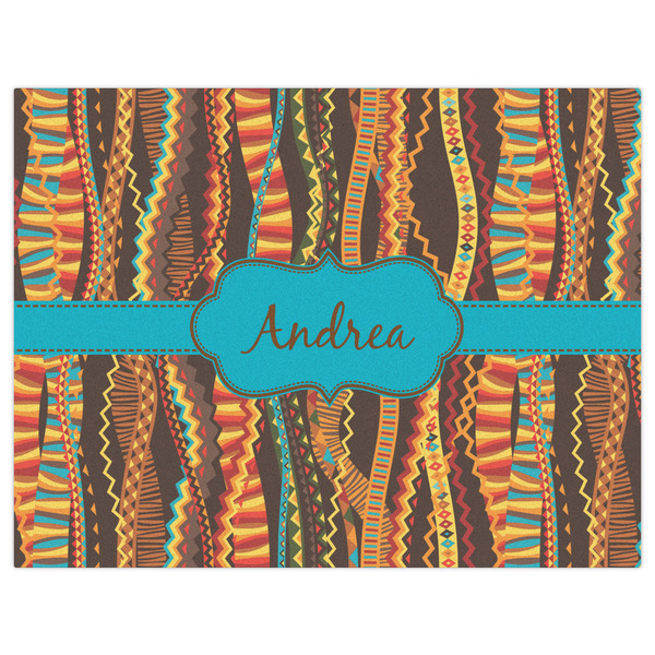 Tribal Ribbons Indoor / Outdoor Rug - 6'x8' - Front Flat