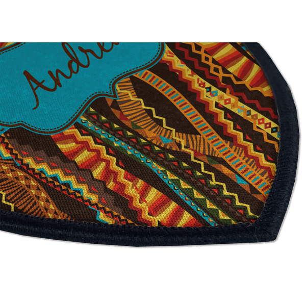 Tribal Ribbons Iron on Shield 3 Detail