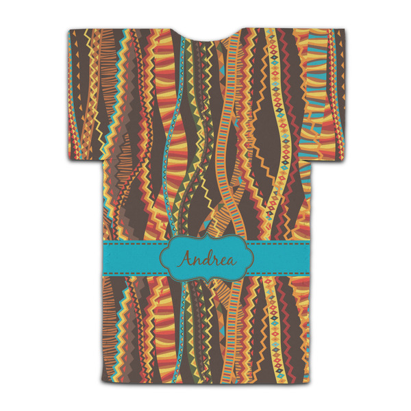 Tribal Ribbons Jersey Bottle Cooler - BACK (flat)