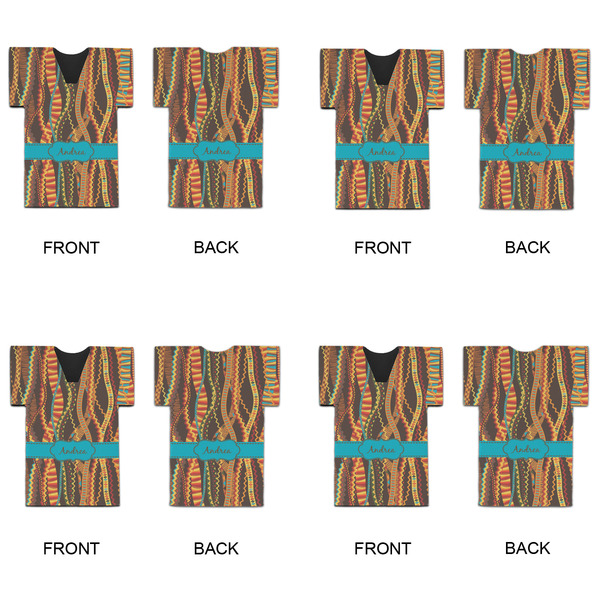 Tribal Ribbons Jersey Bottle Cooler - Set of 4 - APPROVAL