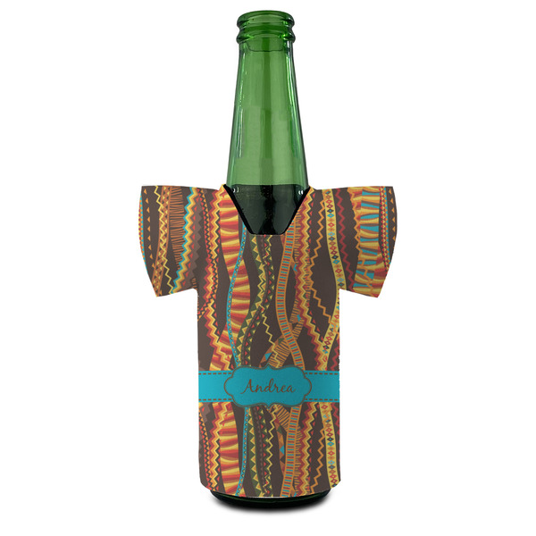 Tribal Ribbons Jersey Bottle Cooler - Set of 4 - FRONT (on bottle)
