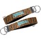 Tribal Ribbons Key-chain - Metal and Nylon - Front and Back