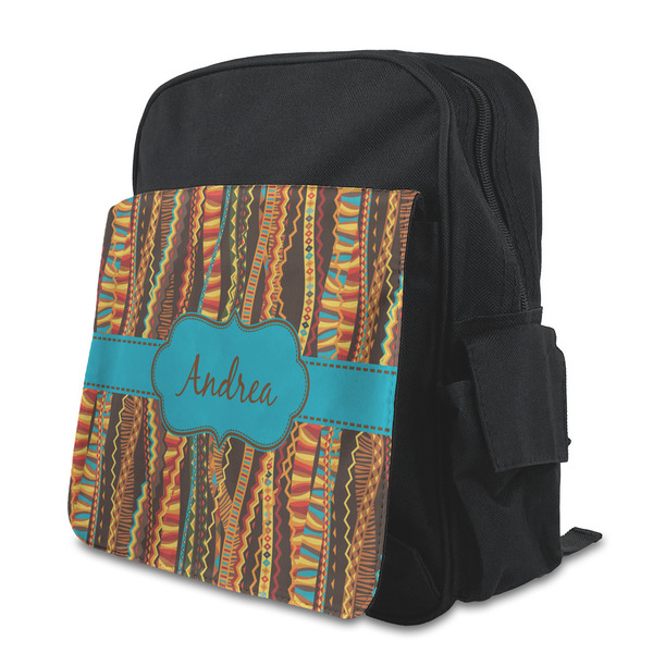 Custom Tribal Ribbons Preschool Backpack (Personalized)