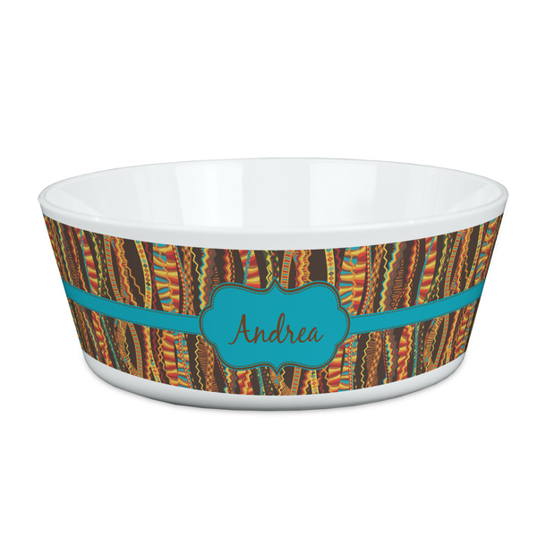 Custom Tribal Ribbons Kid's Bowl (Personalized)