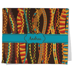 Tribal Ribbons Kitchen Towel - Poly Cotton w/ Name or Text