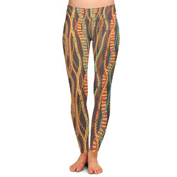Tribal Ribbons Ladies Leggings - Extra Large