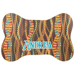 Tribal Ribbons Bone Shaped Dog Food Mat (Personalized)