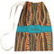 Tribal Ribbons Large Laundry Bag - Front View