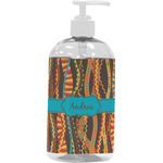 Tribal Ribbons Plastic Soap / Lotion Dispenser (16 oz - Large - White) (Personalized)
