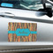 Tribal Ribbons Large Rectangle Car Magnets- In Context
