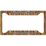 Tribal Ribbons License Plate Frame - Style A (Personalized)