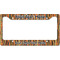 Tribal Ribbons License Plate Frame Wide