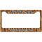 Tribal Ribbons License Plate Frame - Style B (Personalized)