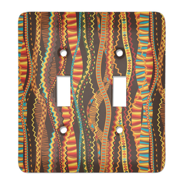Custom Tribal Ribbons Light Switch Cover (2 Toggle Plate)