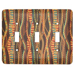 Tribal Ribbons Light Switch Cover (3 Toggle Plate) (Personalized)