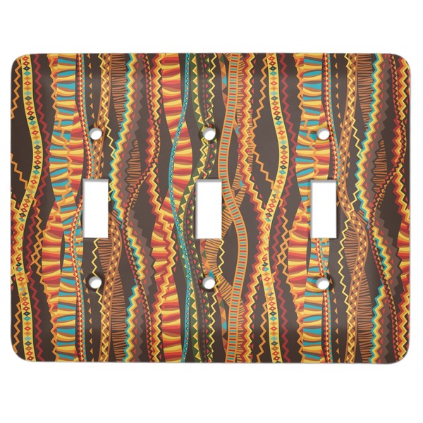 Custom Tribal Ribbons Light Switch Cover (3 Toggle Plate)