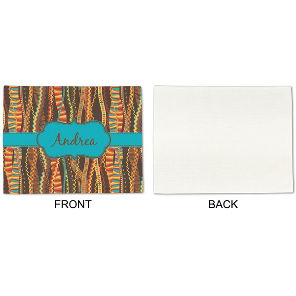 Tribal Ribbons Linen Placemat - APPROVAL Single (single sided)