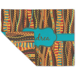 Tribal Ribbons Double-Sided Linen Placemat - Single w/ Name or Text