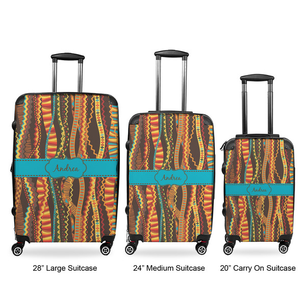 Tribal Ribbons Luggage Bags all sizes - With Handle