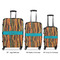 Tribal Ribbons Luggage Bags all sizes - With Handle