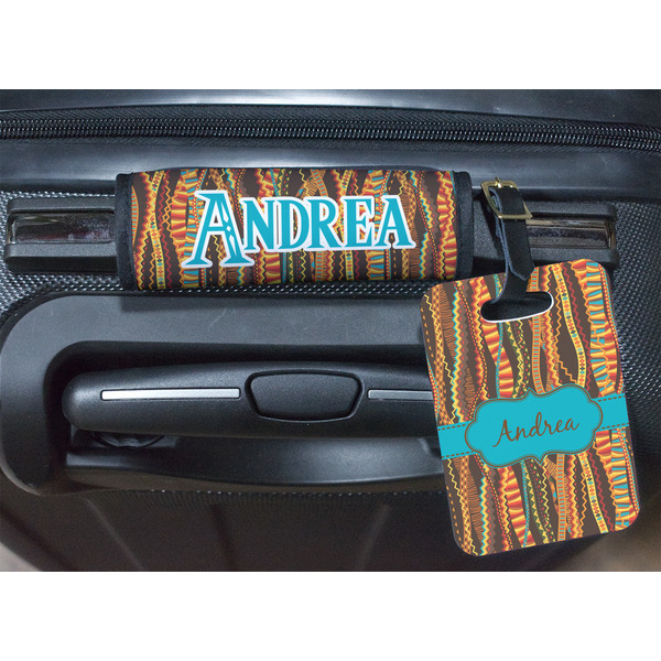 Tribal Ribbons Luggage Wrap & Tag