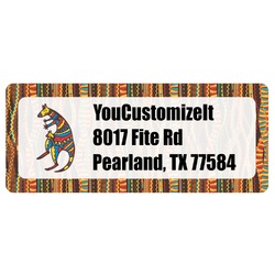 Tribal Ribbons Return Address Labels (Personalized)