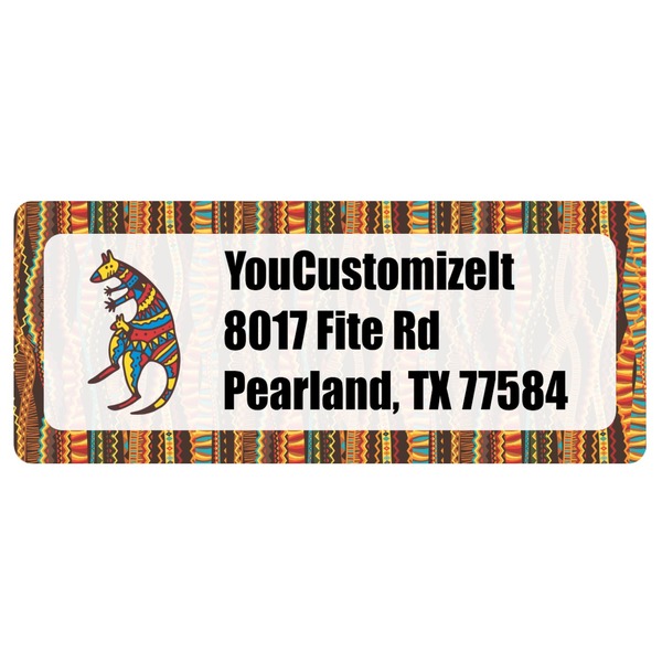 Custom Tribal Ribbons Return Address Labels (Personalized)