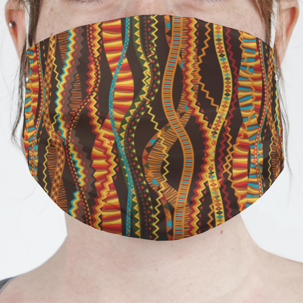 Custom Tribal Ribbons Face Mask Cover