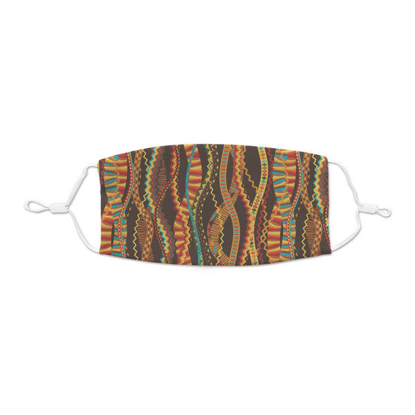 Custom Tribal Ribbons Kid's Cloth Face Mask - XSmall