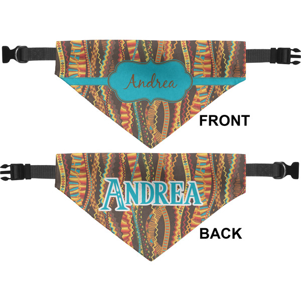 Tribal Ribbons Medium Dog Bandana Approval