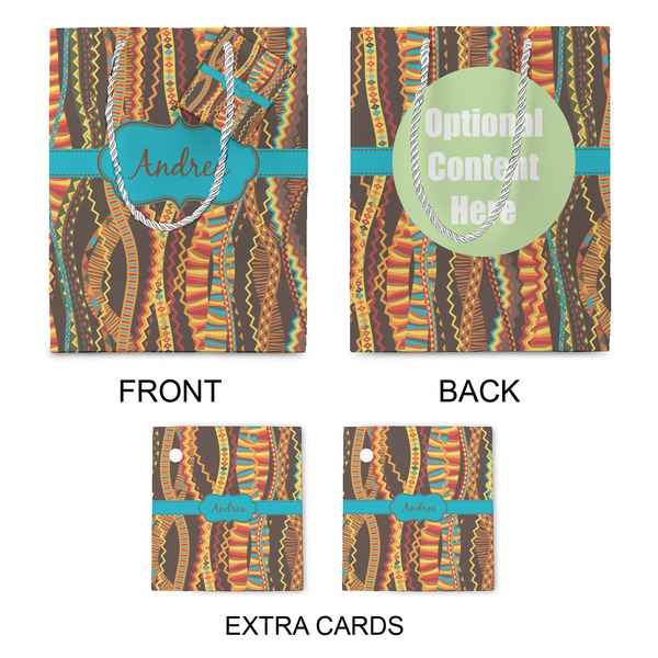 Tribal Ribbons Medium Gift Bag - Approval
