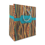 Tribal Ribbons Medium Gift Bag (Personalized)