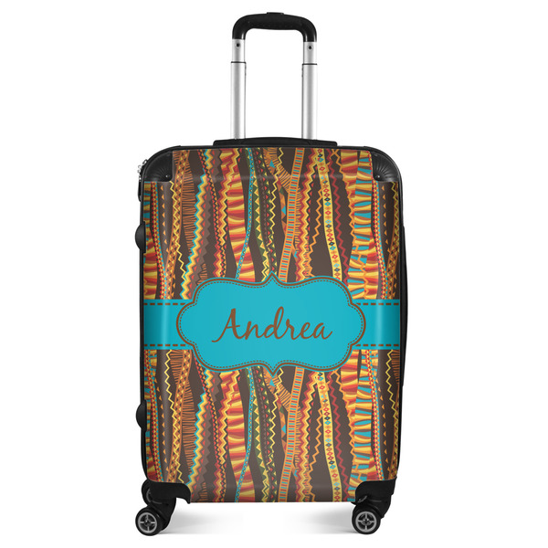 Custom Tribal Ribbons Suitcase - 24" Medium - Checked (Personalized)