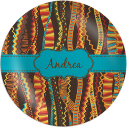 Tribal Ribbons Melamine Salad Plate - 8" (Personalized)