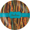 Tribal Ribbons Melamine Plate 8 inches