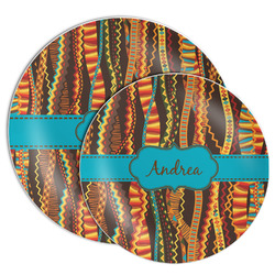 Tribal Ribbons Melamine Plate (Personalized)