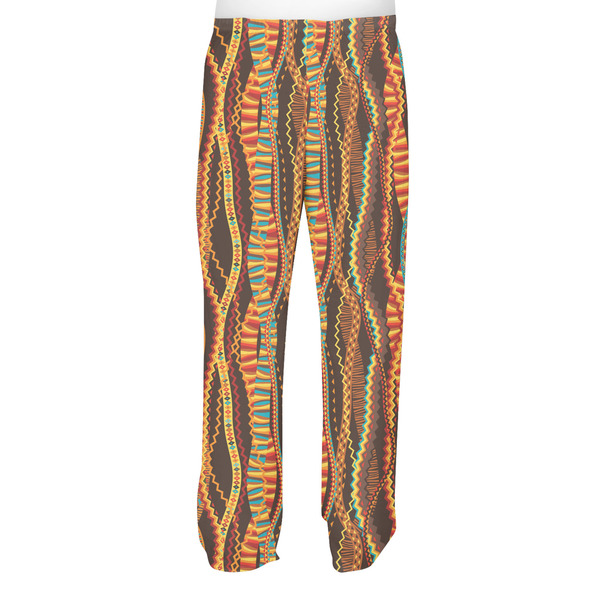 Tribal Ribbons Men's Pjs Back - on model