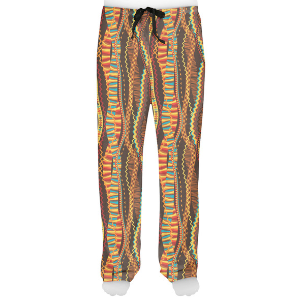 Tribal Ribbons Men's Pjs Front - on model