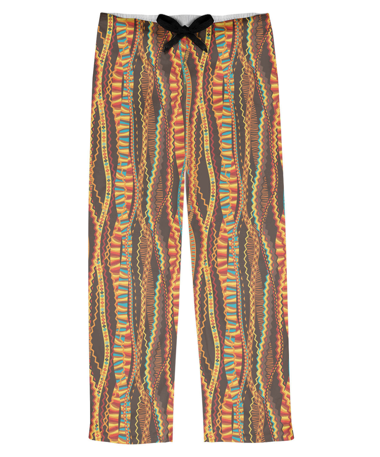 Custom Tribal Ribbons Mens Pajama Pants - L | YouCustomizeIt