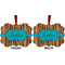 Tribal Ribbons Metal Benilux Ornament - Front and Back (APPROVAL)