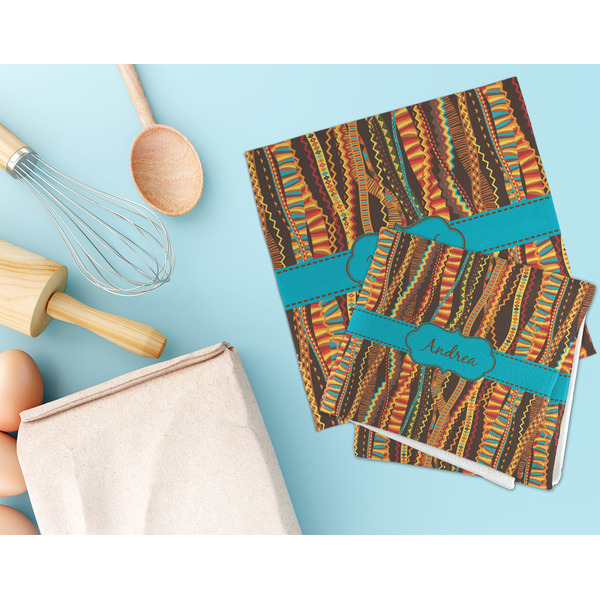 Tribal Ribbons Microfiber Dish Rag - LIFESTYLE