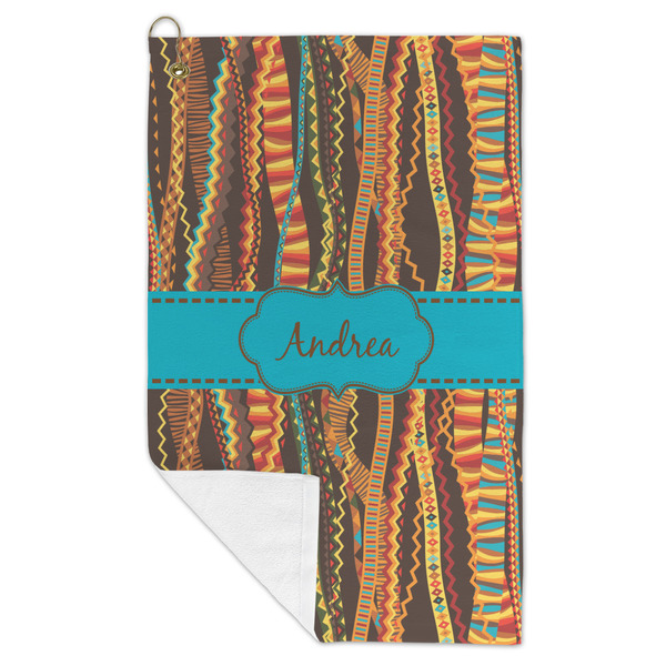 Tribal Ribbons Microfiber Golf Towels - FOLD