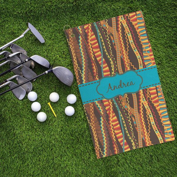Tribal Ribbons Microfiber Golf Towels - LIFESTYLE